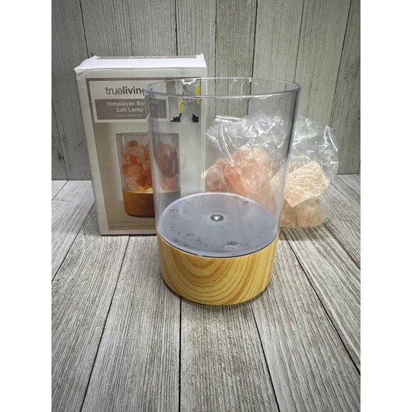 Trueliving Himalayan Rock Salt Lamp Warm Light LED with Box Home Decor - Picture 1 of 10